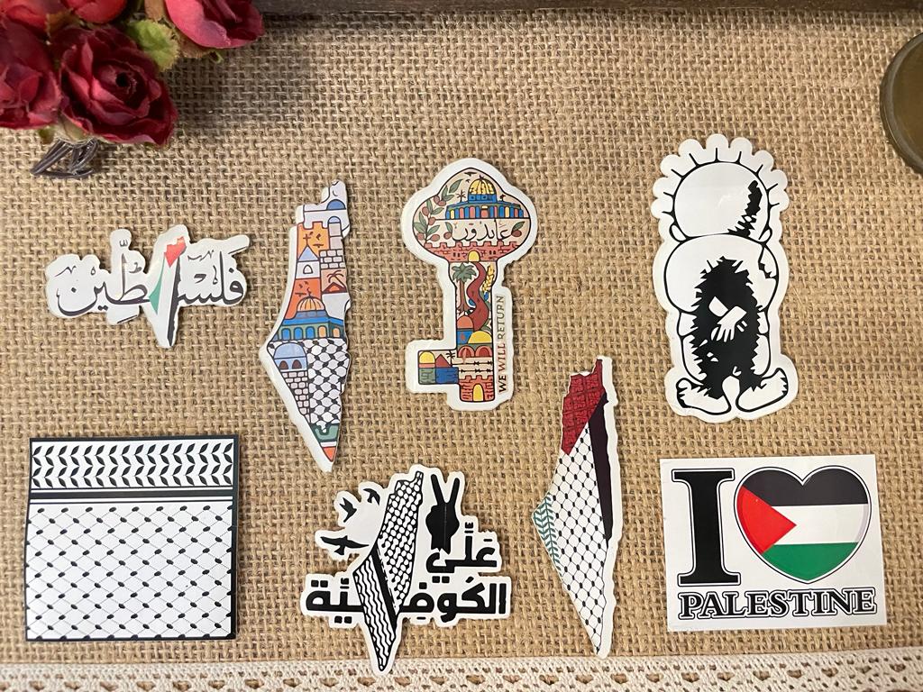 Palestine Stickers Package 8 Pieces